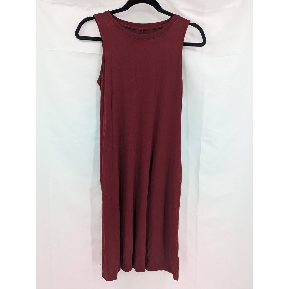 Time and Tru Women's‎ Sleeveless Maxi Dress Small Red Rayon Spandex